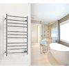 Warmlyyours Malta Towel Warmer, Polished, Hardwired, 11 Bars TWS4-MLT11PH